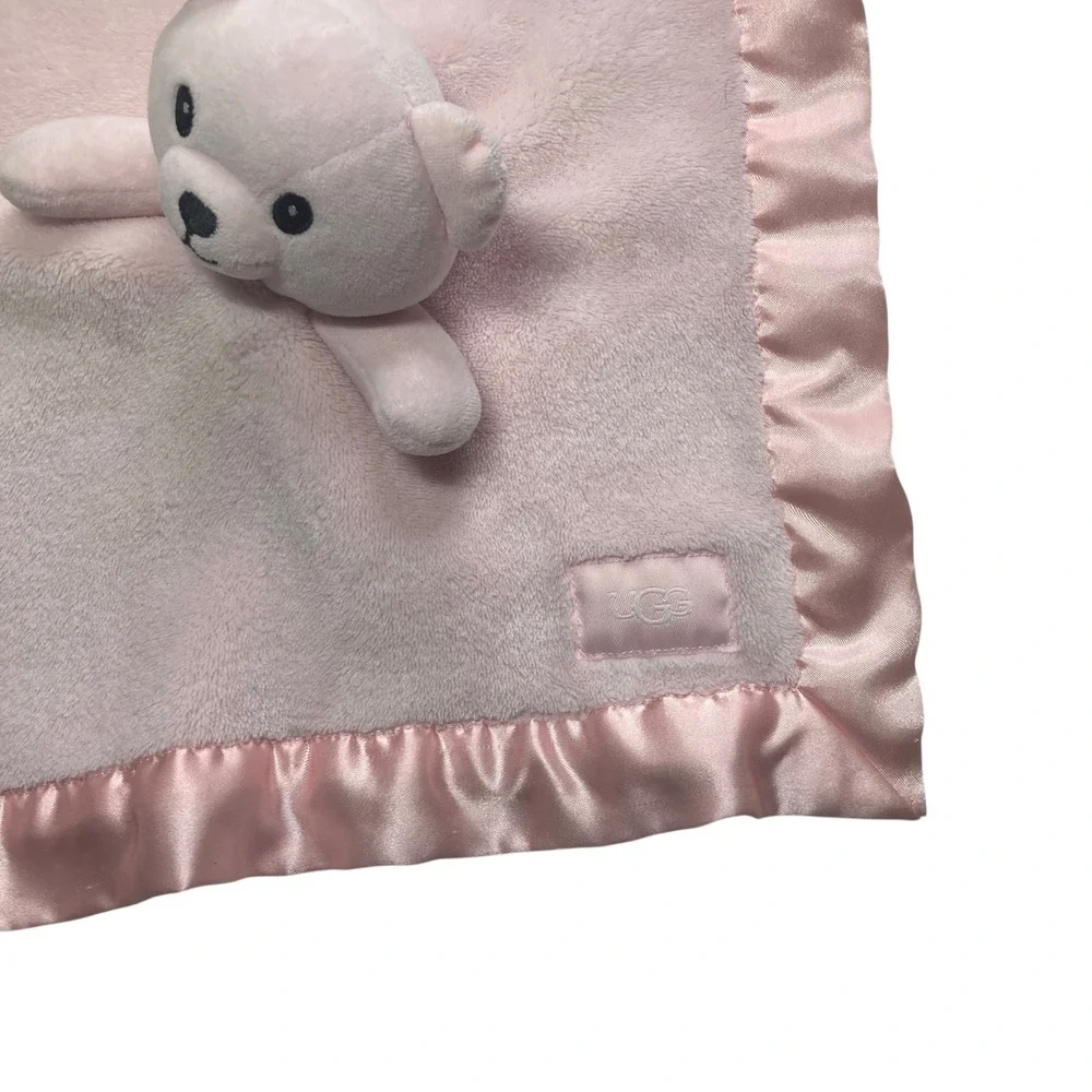 UGG Pink Teddy Bear Lovey 13